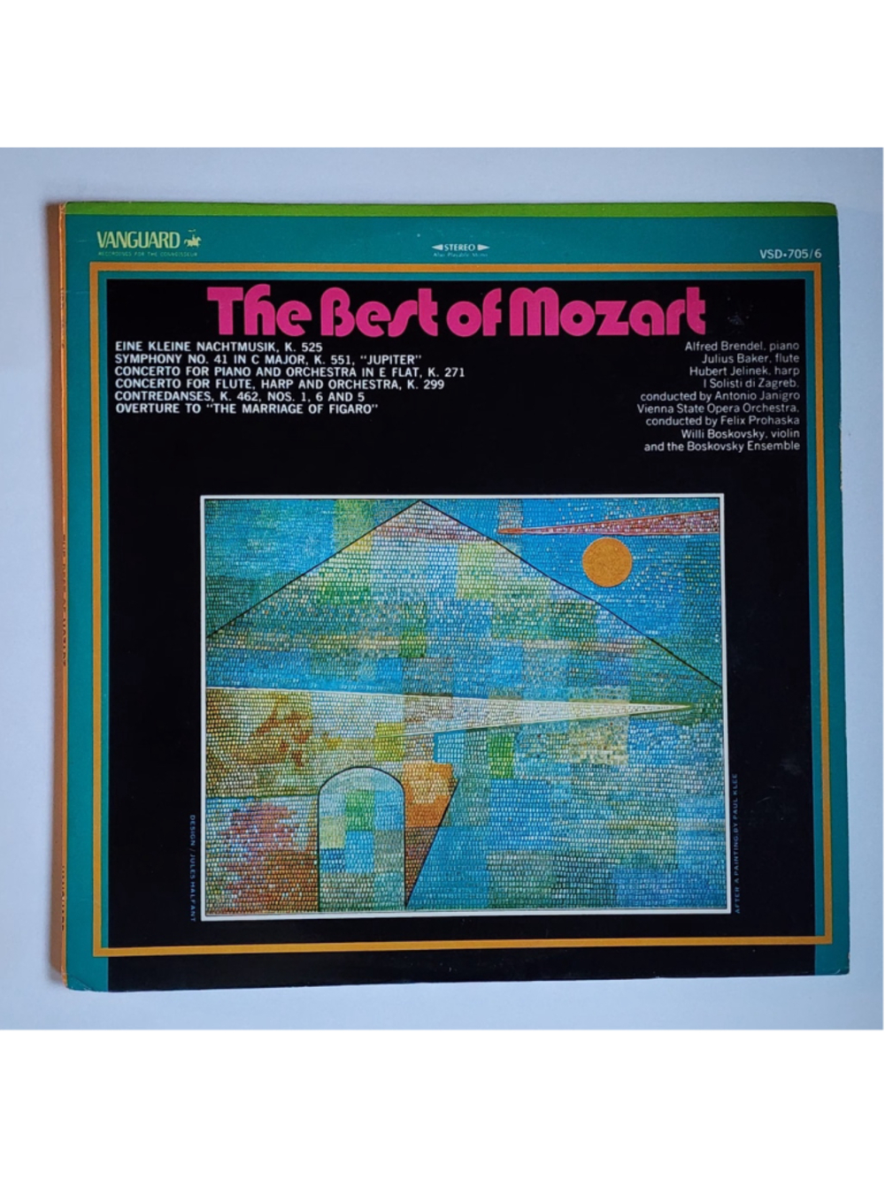 The Best of Mozart Vanguard Vintage VSD 705/6 DLP Vinyl Double LP